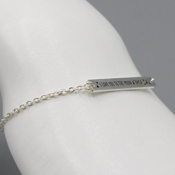 Jewelry bracelet Love you to the moon and back sky celestial love romantic new - Picture 6 of 7